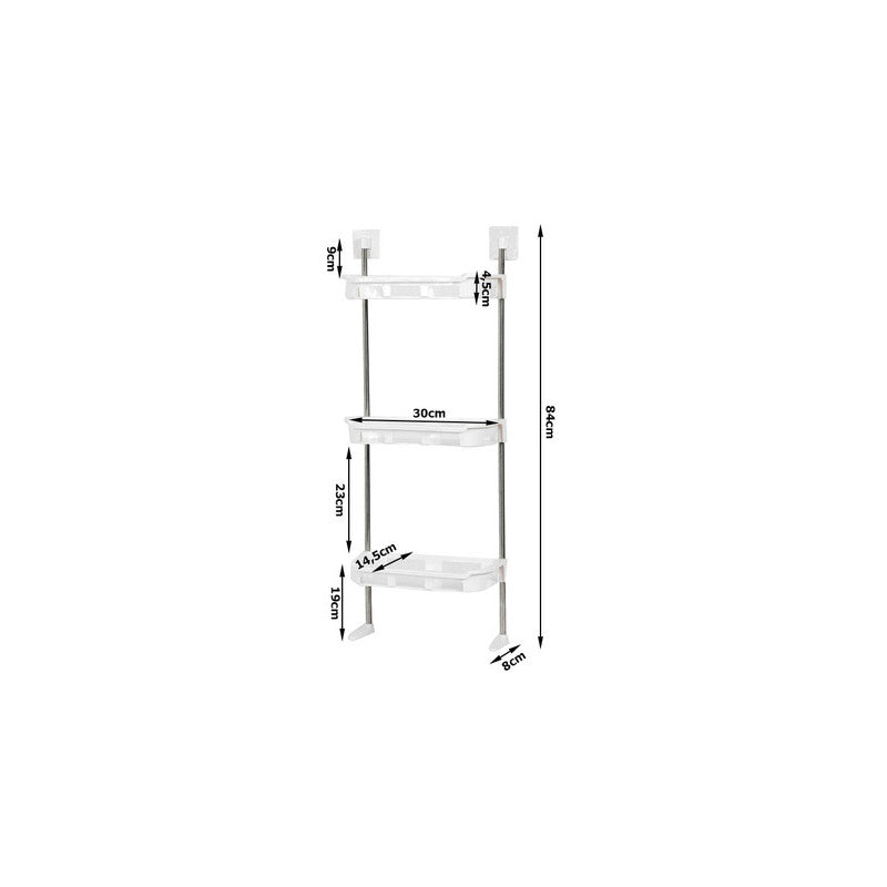 Háromszintes fürdőszobai polc WC tároló állvány