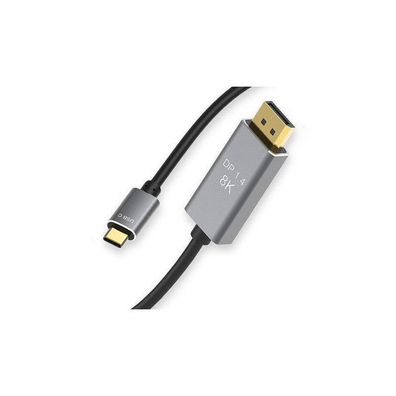 Kijelzőport USB-C 1.4 videó hang USB-C 8K 4K 2K kábel 1.8m