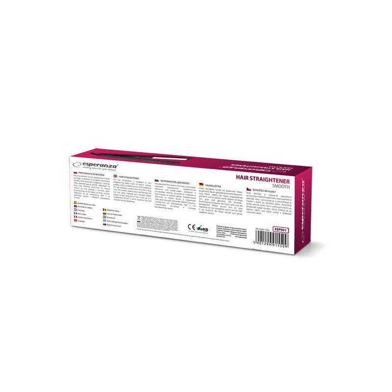 Esperanza Smooth Hair Straightener - Hajsimáító vas - EBP001