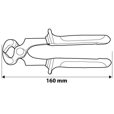 NEO TOOLS HOMLOKCSÍPŐ FOGÓ 160MM 25 év garanciával 01-021