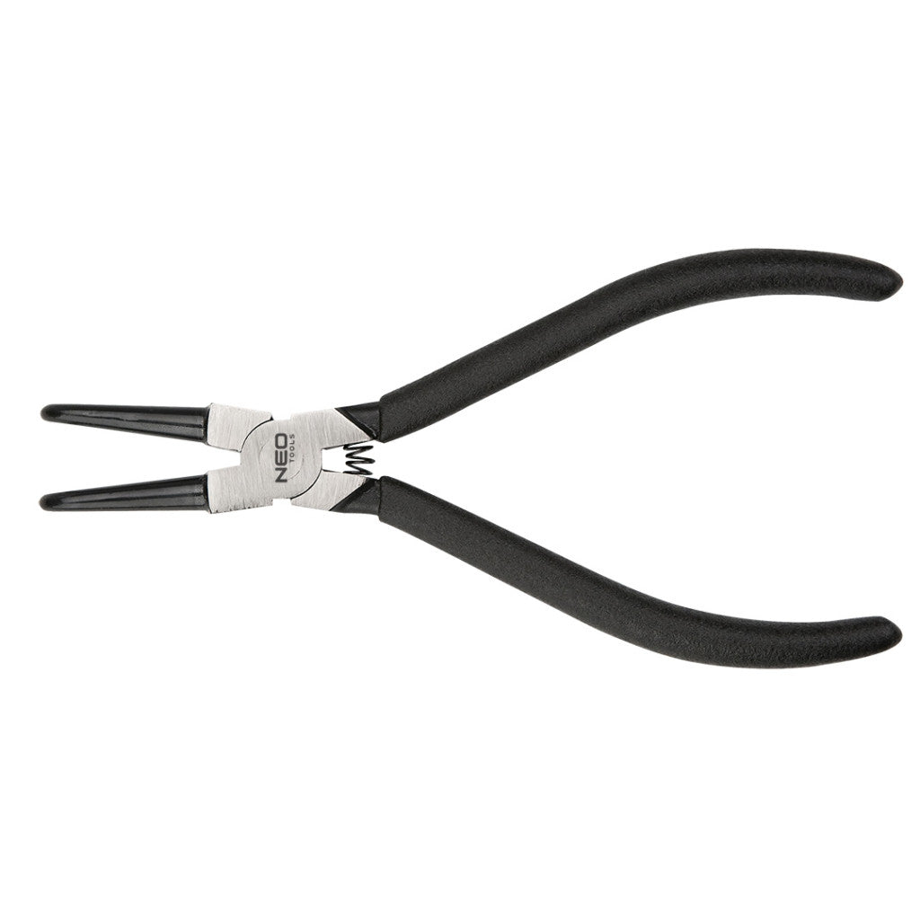 NEO TOOLS Zégergyűrű fogó 170mm, belső, hajlított, CrMo, 19 - 60mm, csúcs diameter 1,8 - 2,5mm 25 év garanciával 01-094