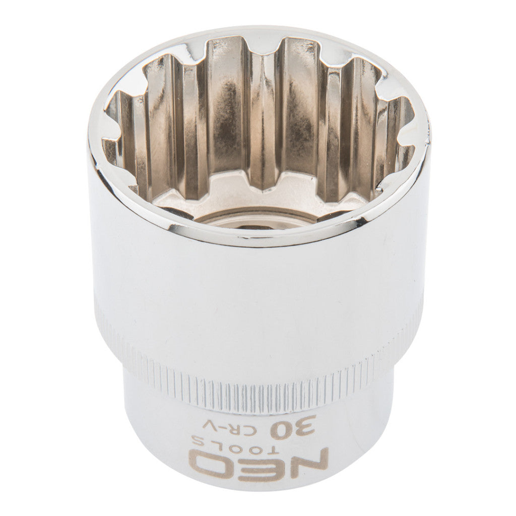 NEO TOOLS Dugókulcs 30mm, 1/2", SPLINE 25 év garanciával 08-598
