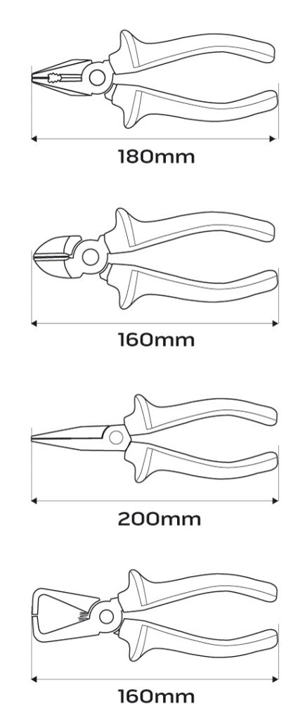 NEO TOOLS Fogókészlet 1000V, szigetelt 4db 25 év garanciával 01-236