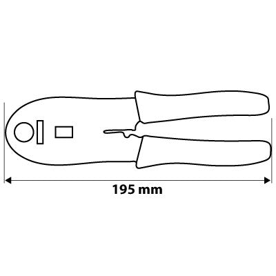 NEO TOOLS Krimpelő-, kábelsarufogó 4P 6P 8P 25 év garanciával 01-501