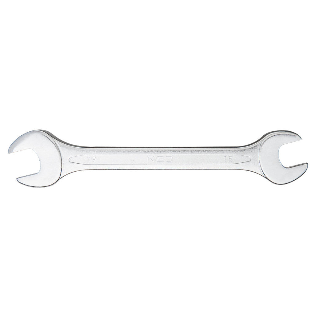 NEO TOOLS Villáskulcs 18x19mm, CrV, DIN3110 25 év garanciával 09-818