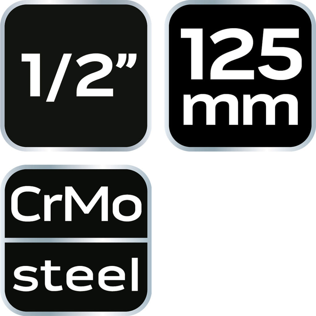 NEO TOOLS Hosszabító szár ütvecsavarozókhoz 1/2" 125mm 10-252