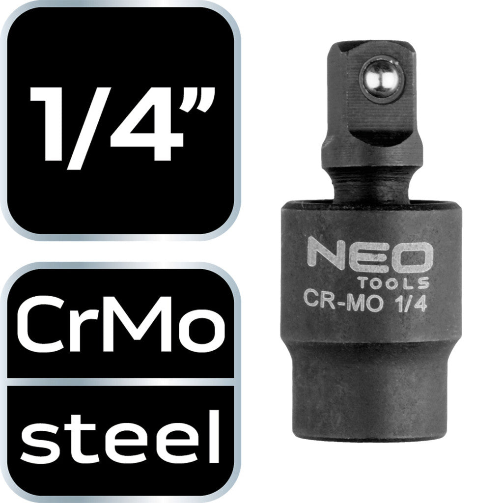 NEO TOOLS Csuklós toldó ütvecsavarozókhoz 1/4" 10-253
