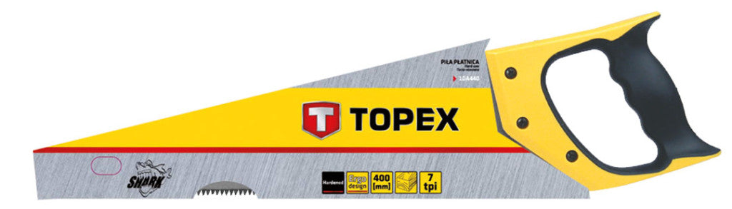 TOPEX KÉZIFŰRÉSZ 400mm, 3-as élezés, 7TPI, "Shark" 10A440