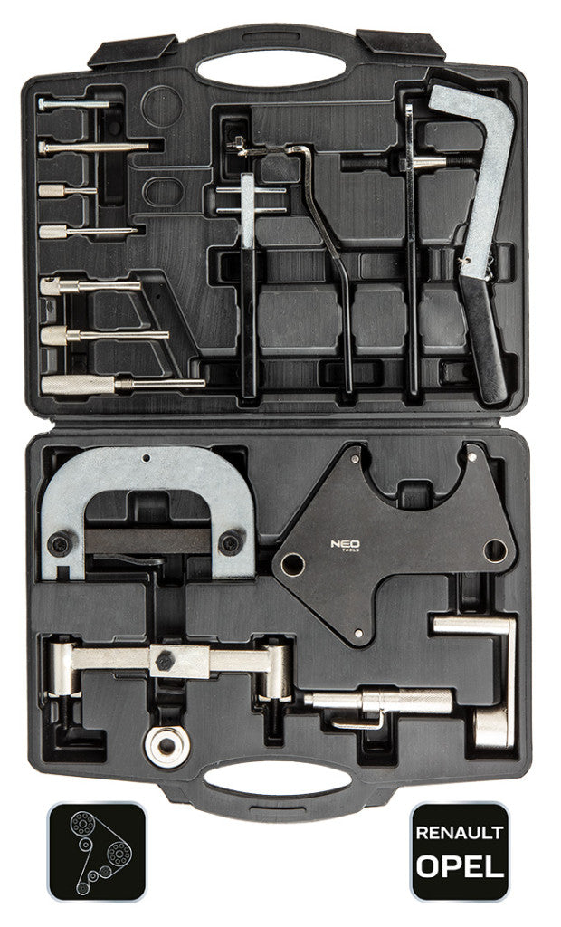 NEO TOOLS Vezérműtengely blokkoló készlet, Renault/Opel benzin és dízelmotorok 11-322