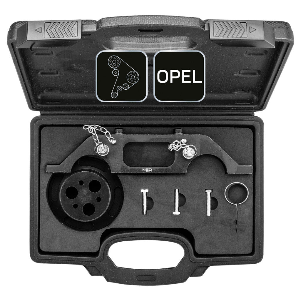 NEO TOOLS Vezérműtengely blokkoló készlet, Opel benzin és dízelmotorok 11-331