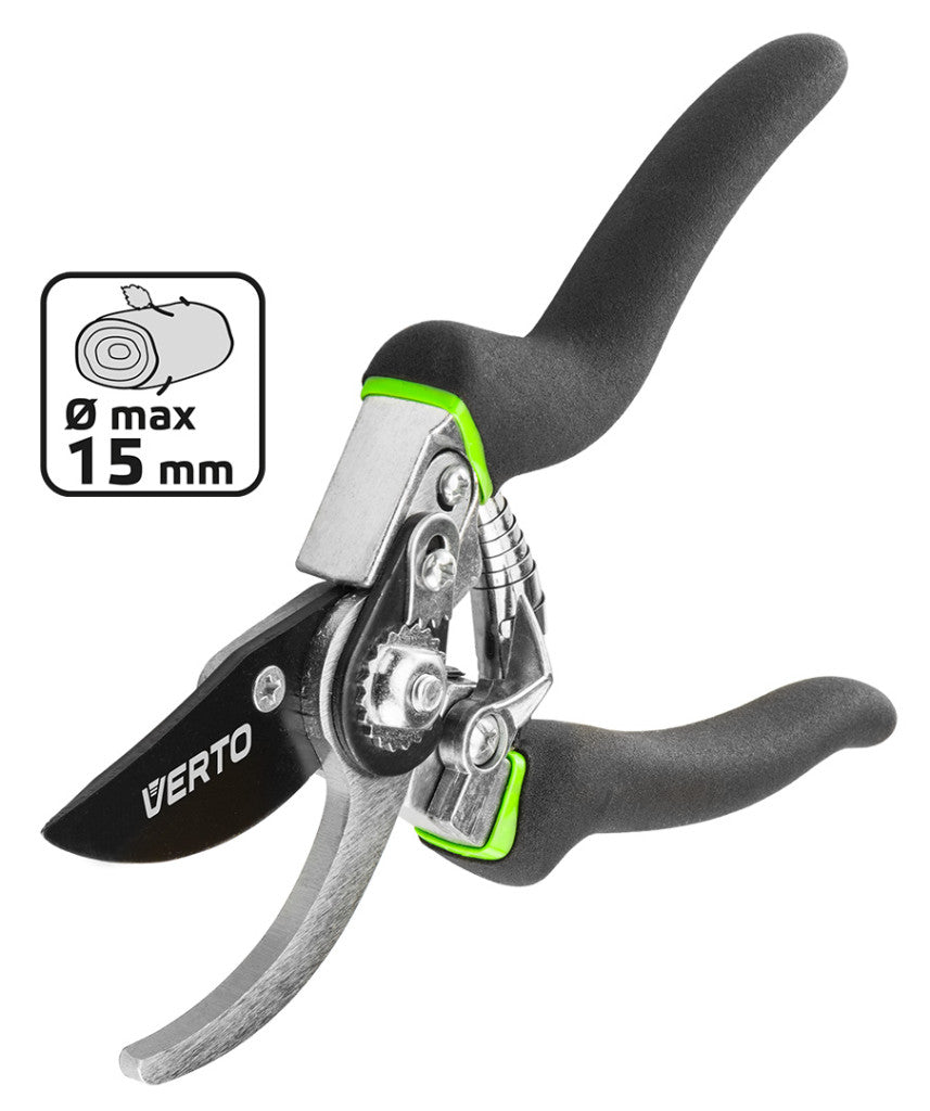 VERTO Metszőolló, mellévágó, 220mm, penge:56mm, vágókap.: 15mm, teflon bevonat 15G204