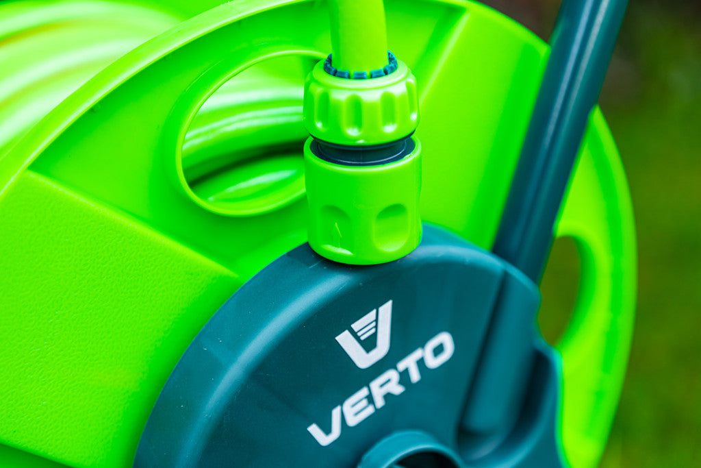 VERTO Tömlő gyorscsatlakozó 1/2" vizstoppos, kétkomponensű 15G731