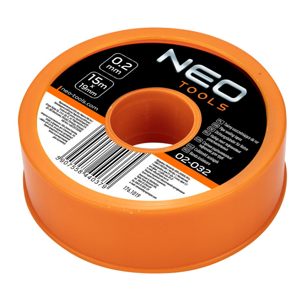 NEO TOOLS Teflon tömítőszalag 15M 02-032