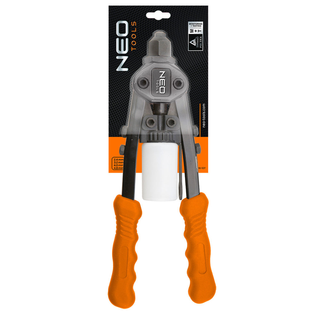 NEO TOOLS POPSZEGECSHÚZÓ 2.4, 3.2, 4.0, 4.8mm 25 év garanciával 18-107