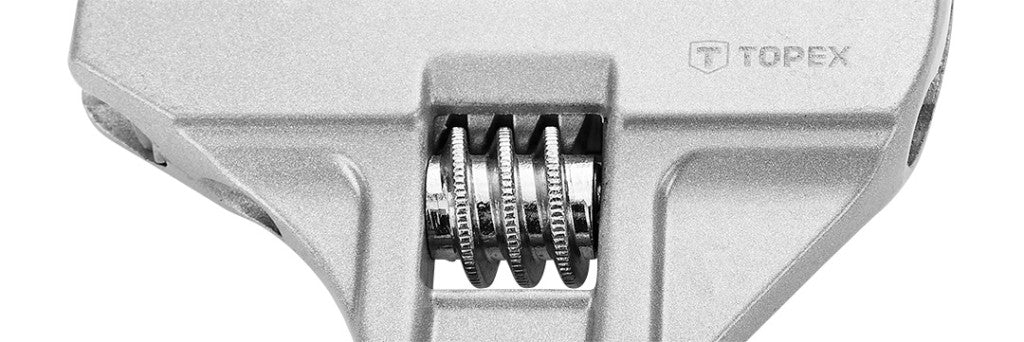 TOPEX Állítható villáskulcs, csavarkulcs, 200mm, 0-70mm, aluminium 35D700