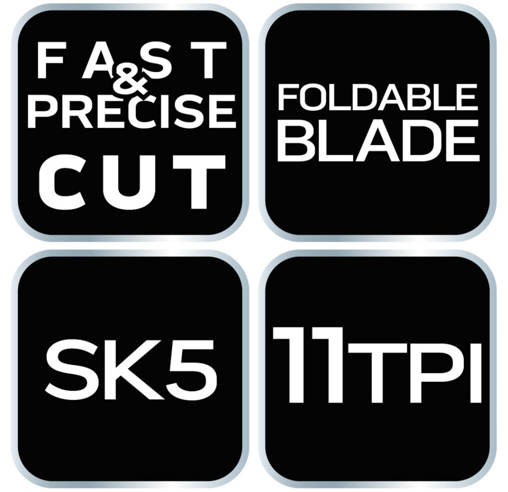 NEO TOOLS Japán fűrész, fűrészlap:250mm(10") 11 TPI, hegyes, összecsukható 44-611