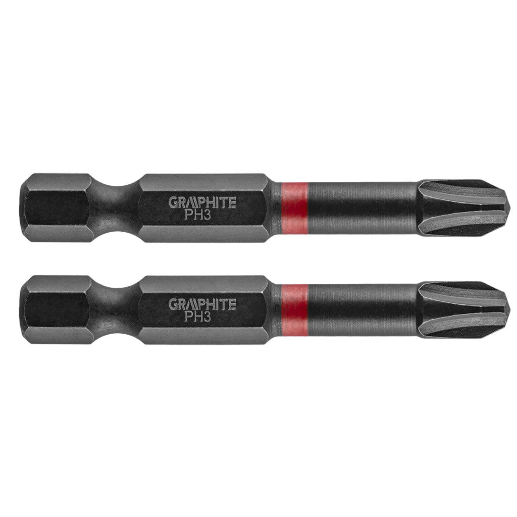 GRAPHITE Torziós ütvecsavarozó bit PH3x50mm, 2db 56H520