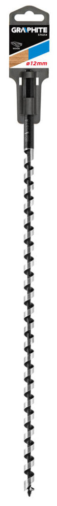GRAPHITE Fafúró spirál 12x400mm 57H254