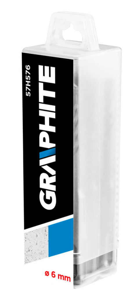 GRAPHITE Betonfúró SDS PLUS 6x110mm, 4 élű hegy, 10db 57H576