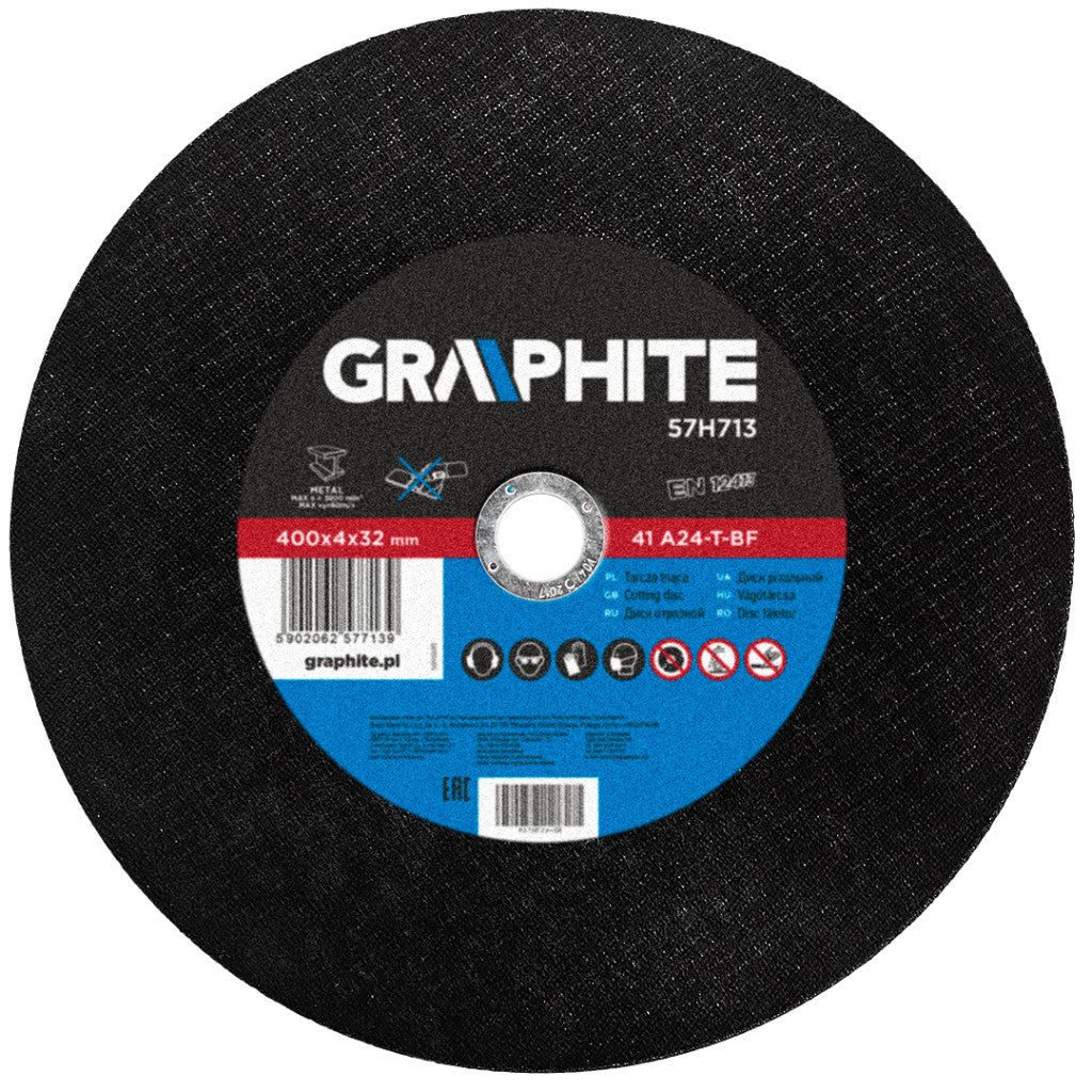 GRAPHITE Vágókorong fémhez 400x4.0x32mm 57H713
