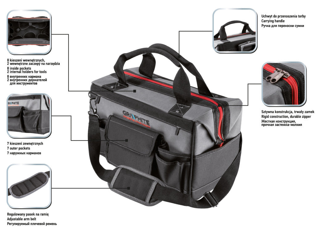 GRAPHITE Géptartó táska Energy+, 18,5L 58G092