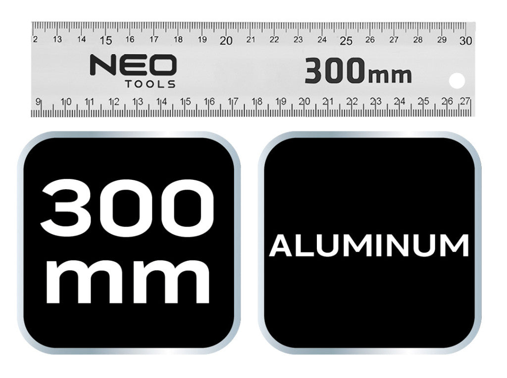 NEO TOOLS Derékszög 300mm aluminium 72-145