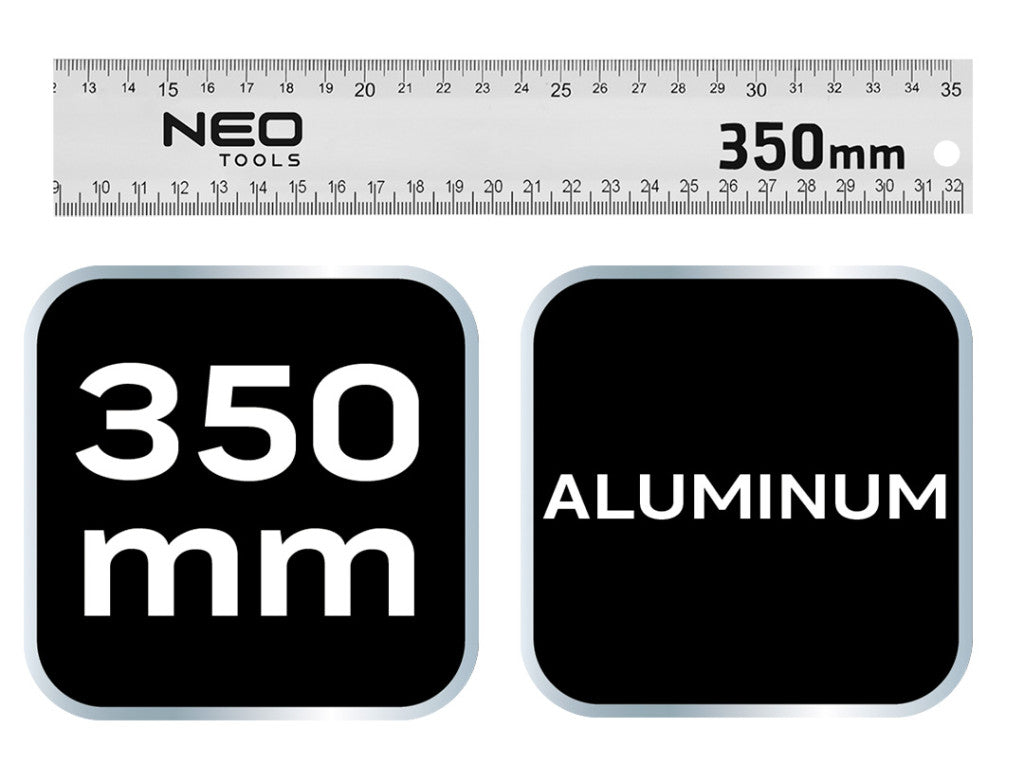 NEO TOOLS Derékszög 350mm aluminium 72-146