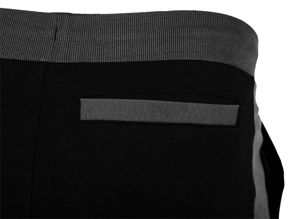 NEO TOOLS Melegítő nadrág COMFORT, fekete-szürke, 57%pamut 39% poliészter, XL 81-283-XL
