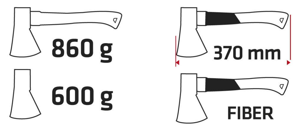 VERTO Balta 860g, fej 600g, üvegszál nyél 05G201