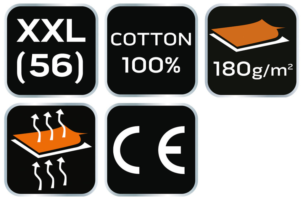 NEO TOOLS Munkavédelmi póló, zöld, 100% pamut, 180g/m2, XXL 81-647-XXL