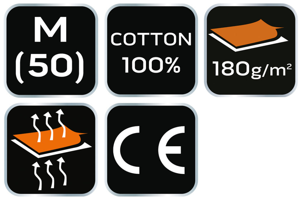 NEO TOOLS Munkavédelmi póló, piros, 100% pamut, 180g/m2, M 81-648-M