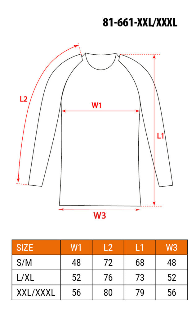 NEO TOOLS Thermo aláöltözet felső, hosszú ujjú, fekete, BASIC, XXL/XXXL 81-661-XXL/XXXL
