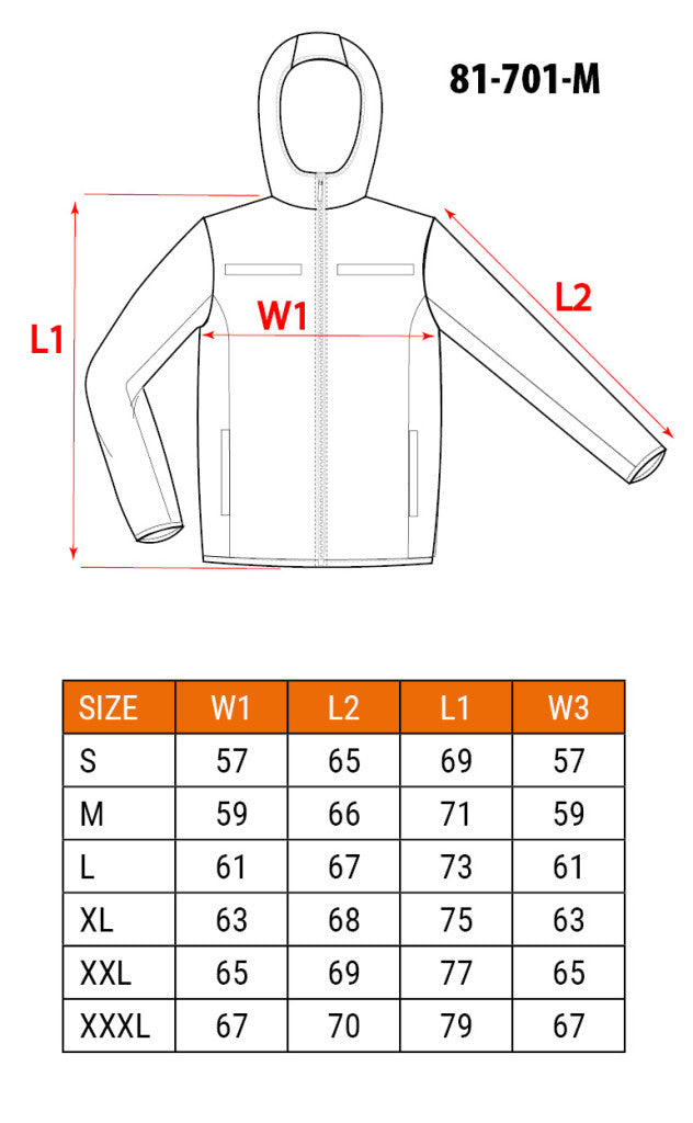 NEO TOOLS Láthatósági Softshell Munkavédelmi kabát, kapucnival, narancssárga, M 81-701-M