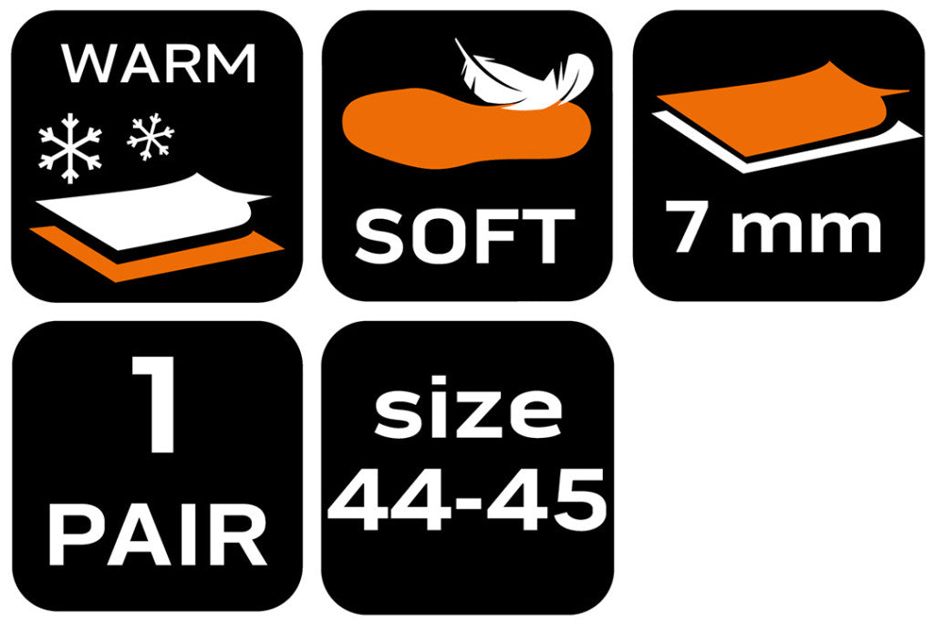 NEO TOOLS Talpbetét, filc, hőszigetelt, 44-45 82-343