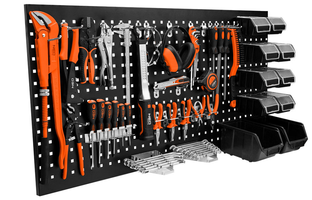NEO TOOLS Szerszámtartó fal, acél, 120x60x2cm 84-501
