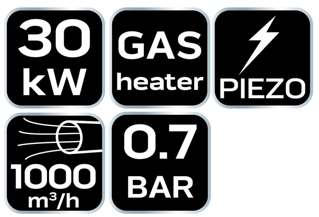 NEO TOOLS Gázos hőlégbefúvó, propán, 30kW 2 év garanciával 90-084