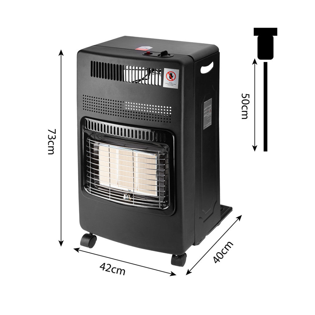 NEO TOOLS Gázkályha, kerámia betétes, 3 fokozatú, max.4200W, gázpalack tartóval 2 év garanciával 90-118