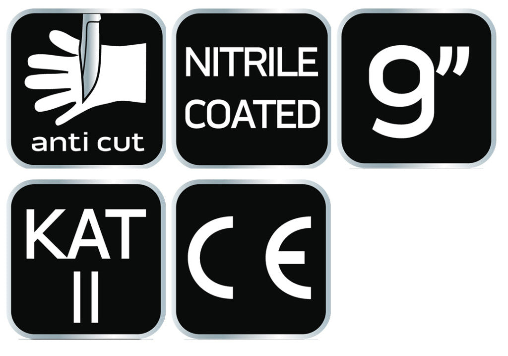NEO TOOLS Munkakesztyű, vágásbiztos kesztyű, nitril bevonattal, 4X43D, 9" 97-610-9