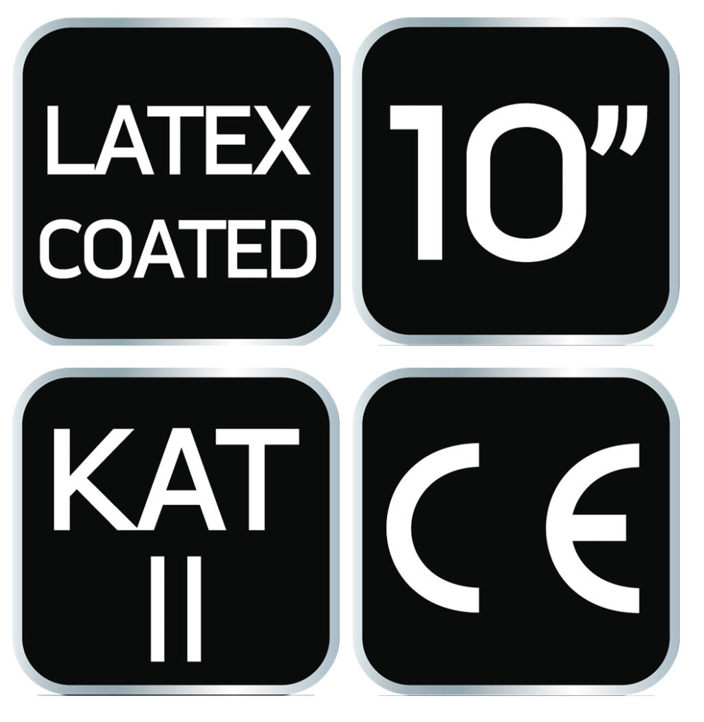 NEO TOOLS Munkakesztyű, latexbevonatú nylon, 3141X, 10" 97-617-10
