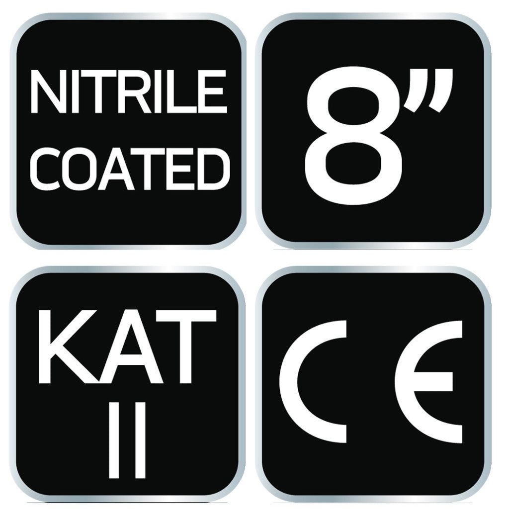 NEO TOOLS Munkakesztyű, nitril bevonatú poliészter, 4131X, 8" 97-630-8