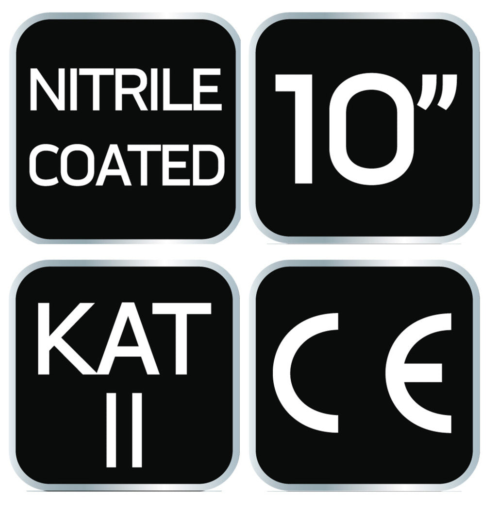 NEO TOOLS Munkakesztyű, nitril bevonatú poliészter, 4111X, 10" 97-631-10