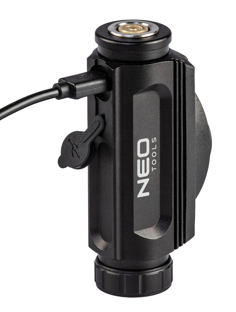 NEO TOOLS Fejlámpa + zseblámpa 2az1-ben, tölthető USB 1000lum, CREE LED, 10W 99-028