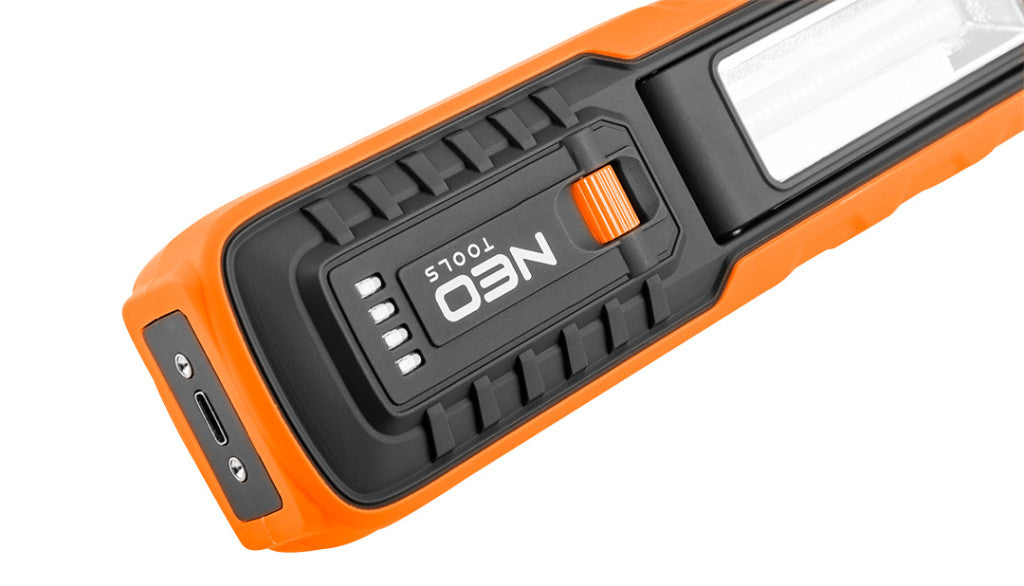 NEO TOOLS Akkus műhely-vizsgálólámpa, tölthető, 500lum COB LED 99-065