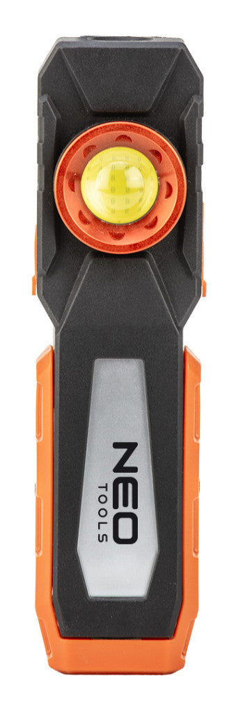 NEO TOOLS Akkus műhely-vizsgálólámpa, tölthető, 500lum COB LED, 10W 99-072