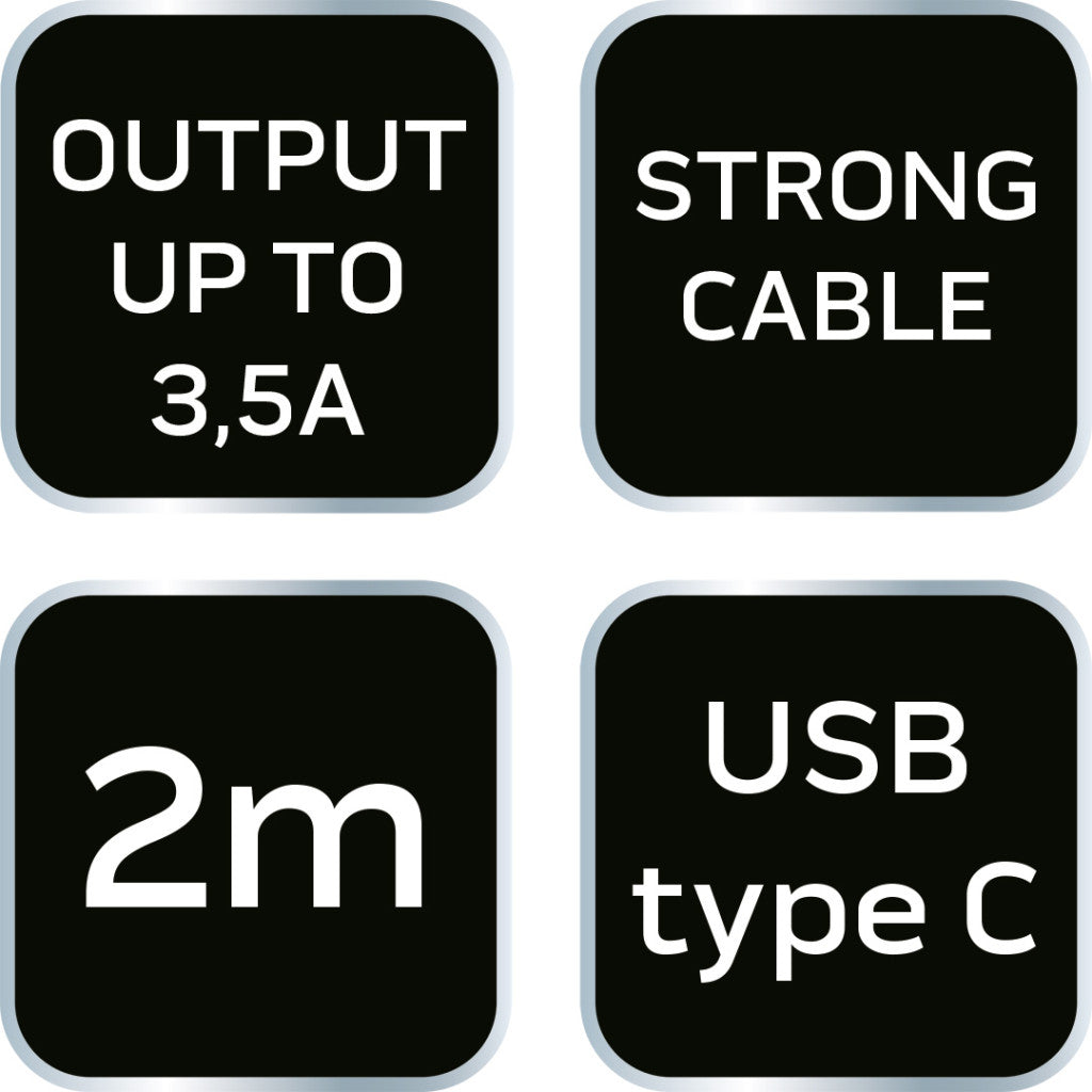 NEO TOOLS USB hosszabbítókábel, 2m, USB-A, USB-C GD040