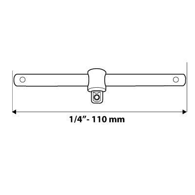 NEO TOOLS T-HAJTÓKAR 1/4" 25 év garanciával 08-256