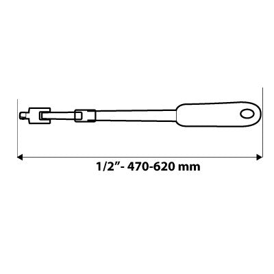 NEO TOOLS HAJTÓKAR 1/2", csuklós, teleszkópos 25 év garanciával 08-553