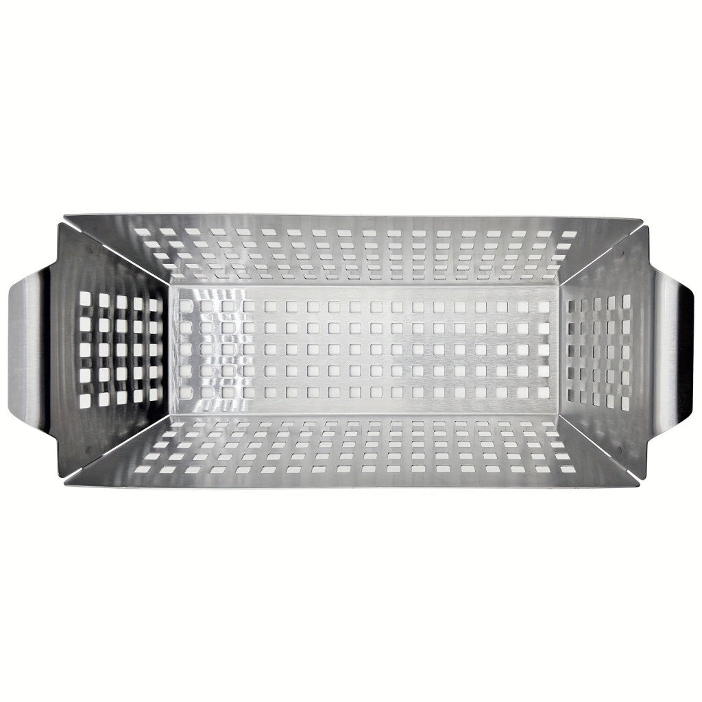 Sokoldalú rozsdamentes acél grillkosár