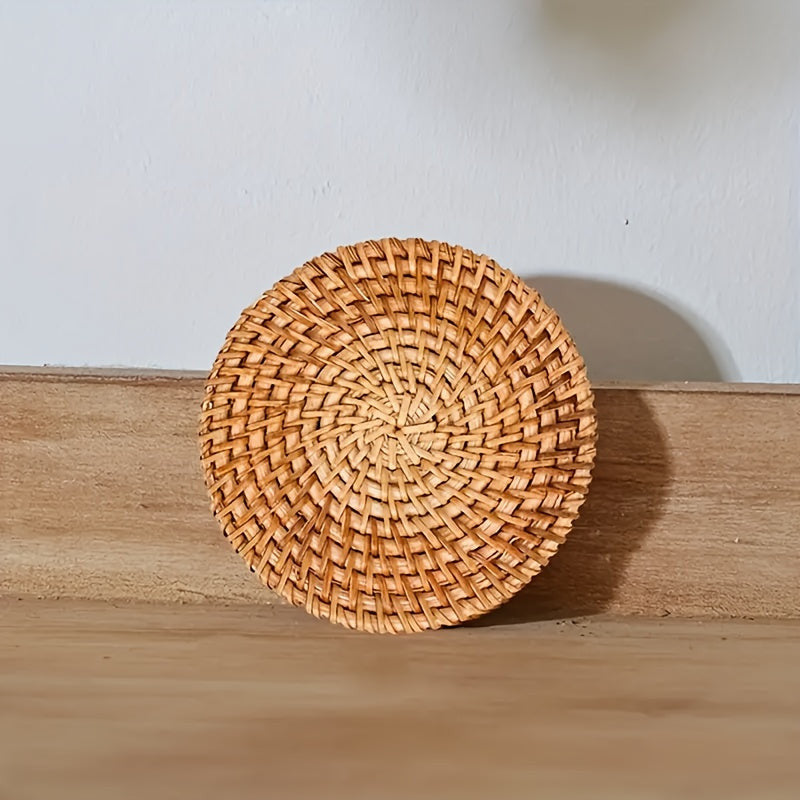 6db Kézzel Készített Rattan Poháralátét
