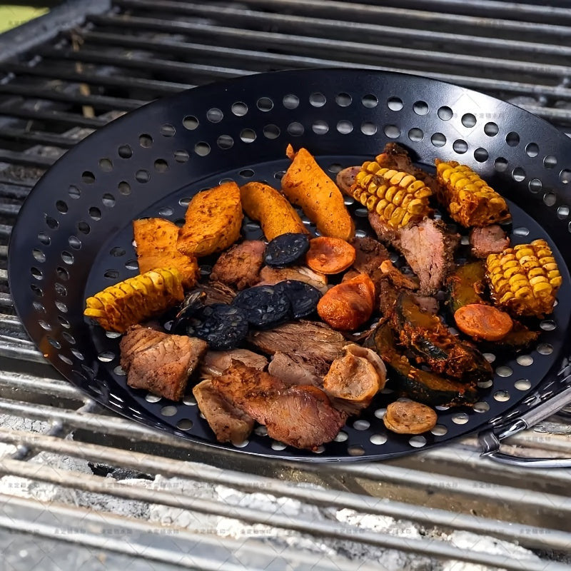 1 db rozsdamentes acél BBQ grill kosá